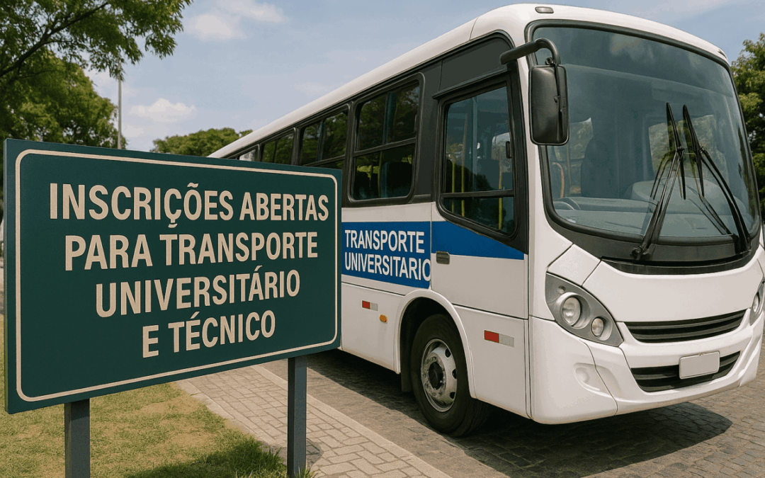 Inscrições abertas para transporte universitário e técnico