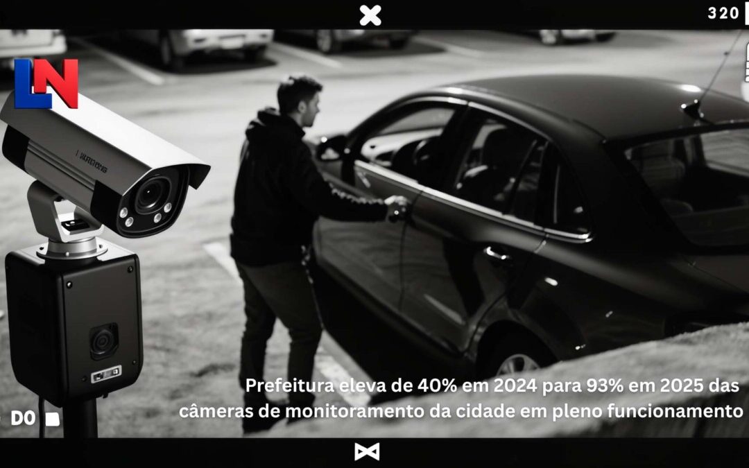 Louveira reativa 93% das câmeras de monitoramento e fortalece segurança na cidade